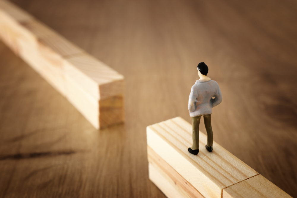 business,concept,image,of,challenge.,a,man,standing,at,the